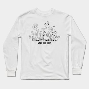 Flowers - Save the bees Long Sleeve T-Shirt